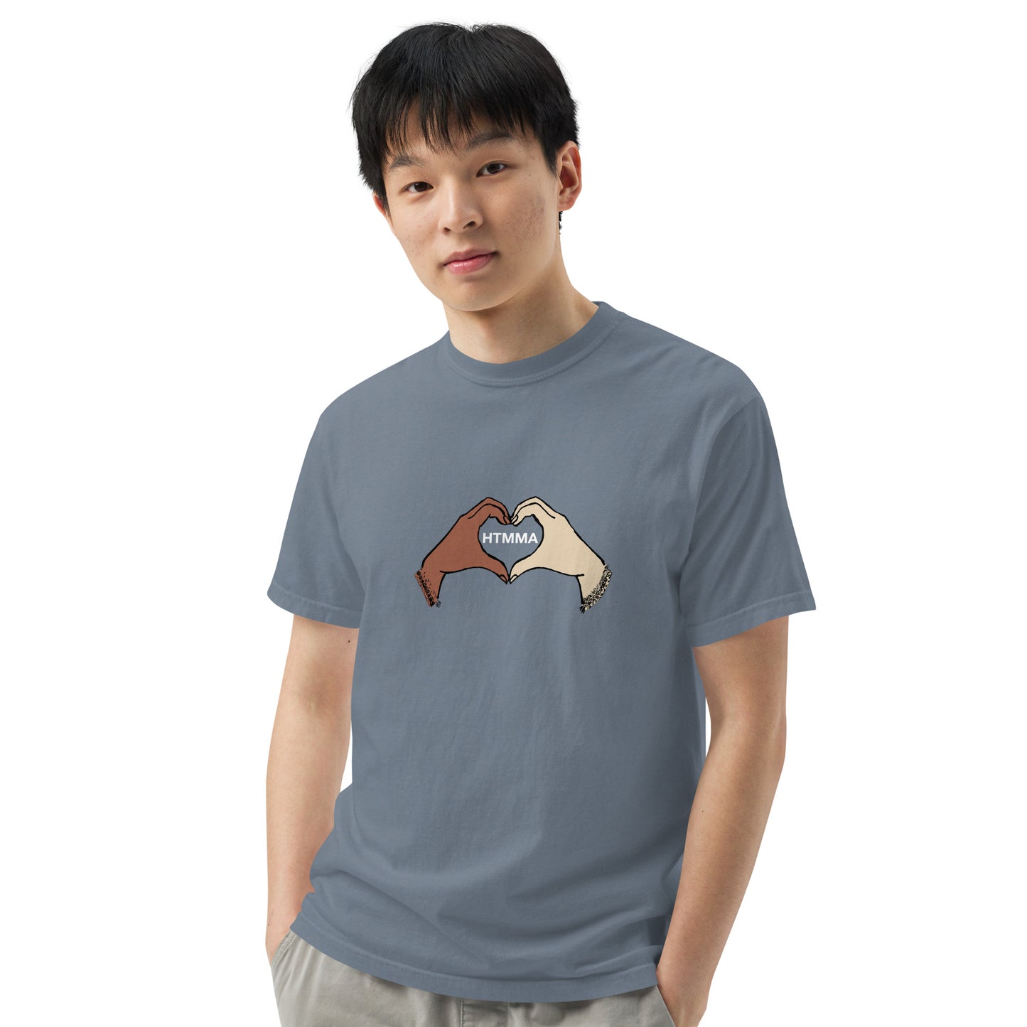 Heavyweight T-shirt, Love Hands White