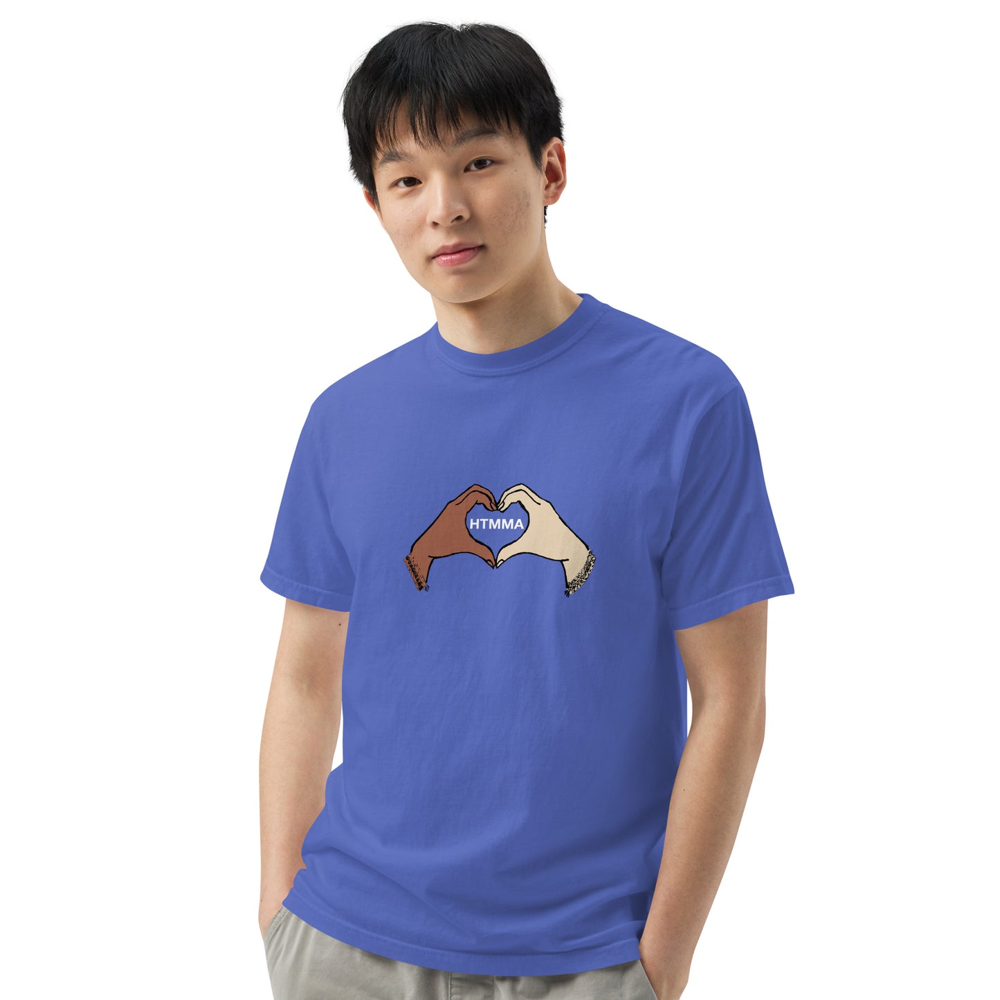 Heavyweight T-shirt, Love Hands White