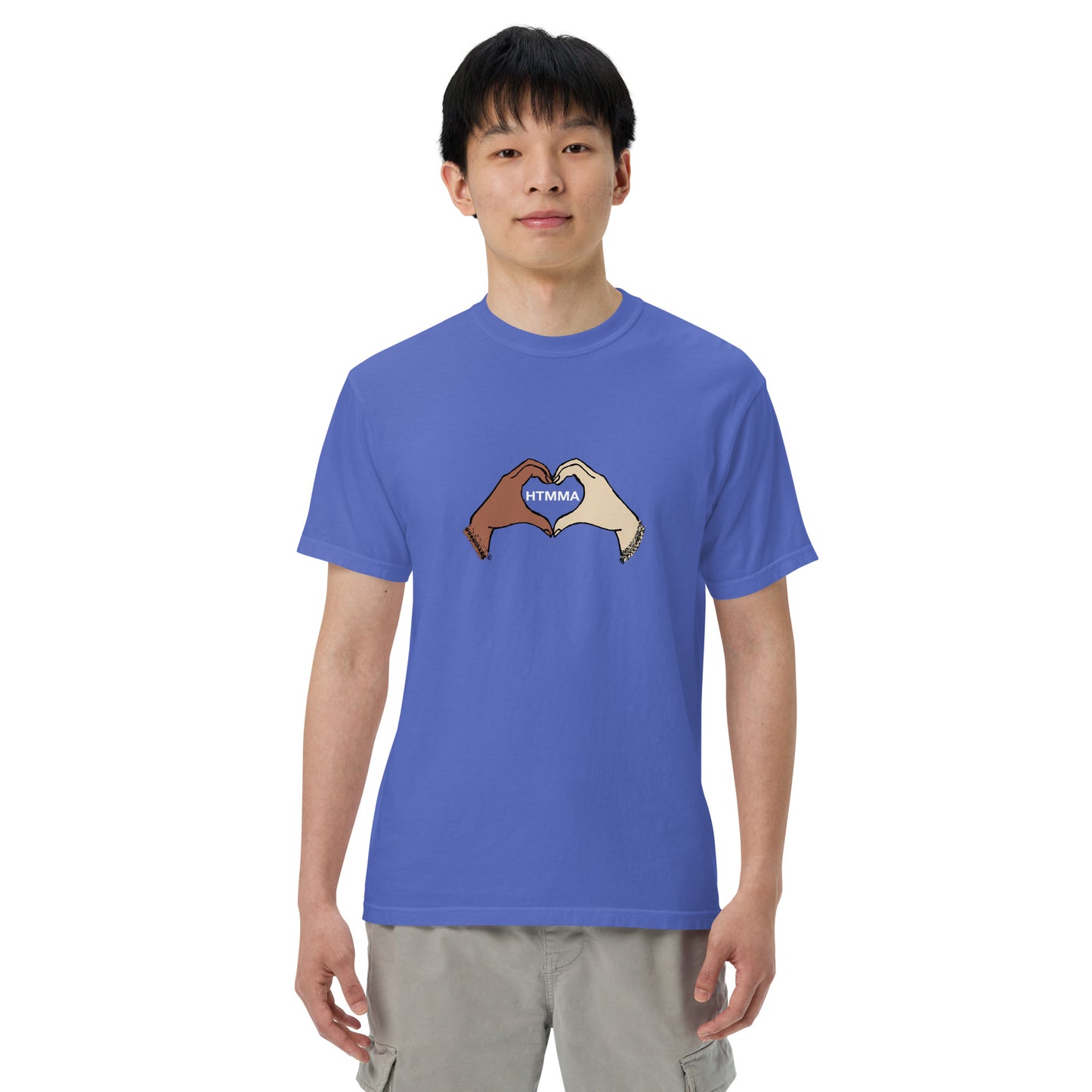 Heavyweight T-shirt, Love Hands White