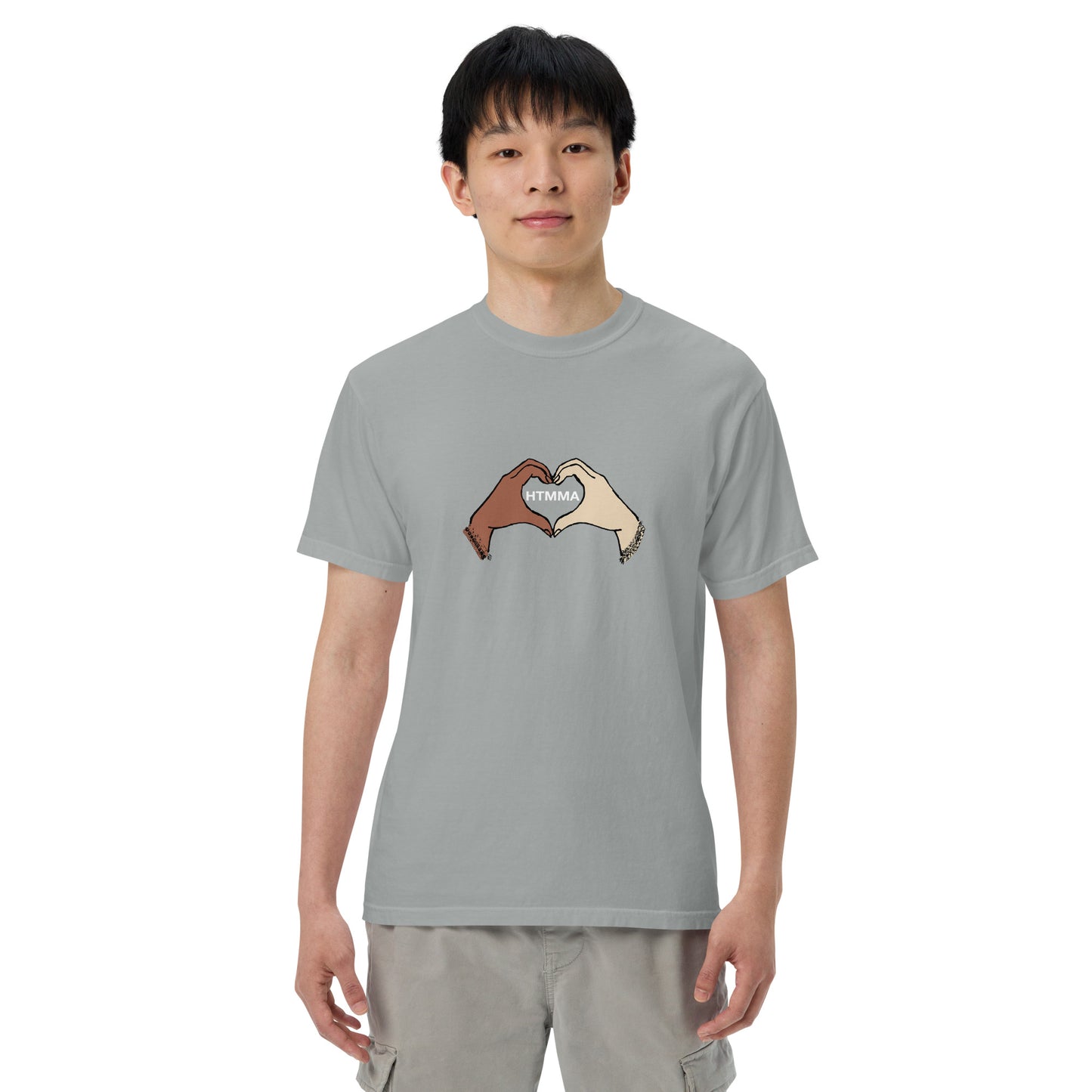Heavyweight T-shirt, Love Hands White