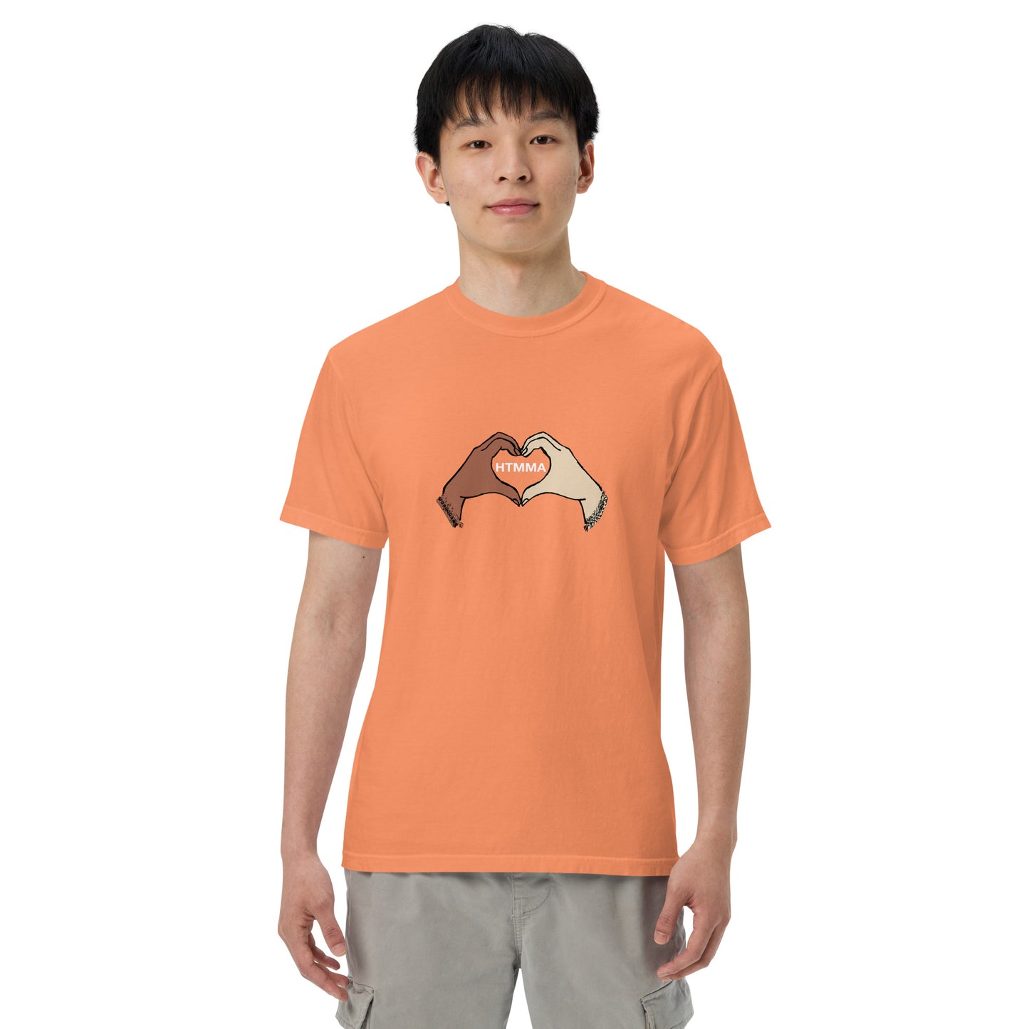 Heavyweight T-shirt, Love Hands White