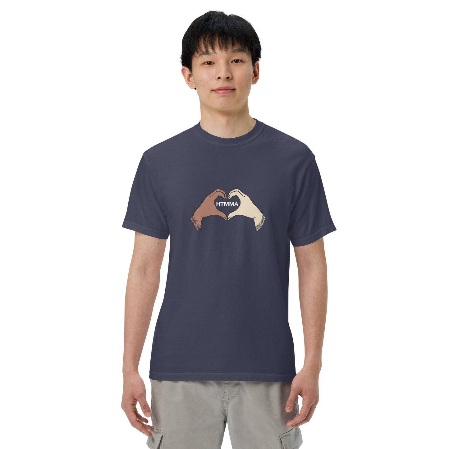Heavyweight T-shirt, Love Hands White