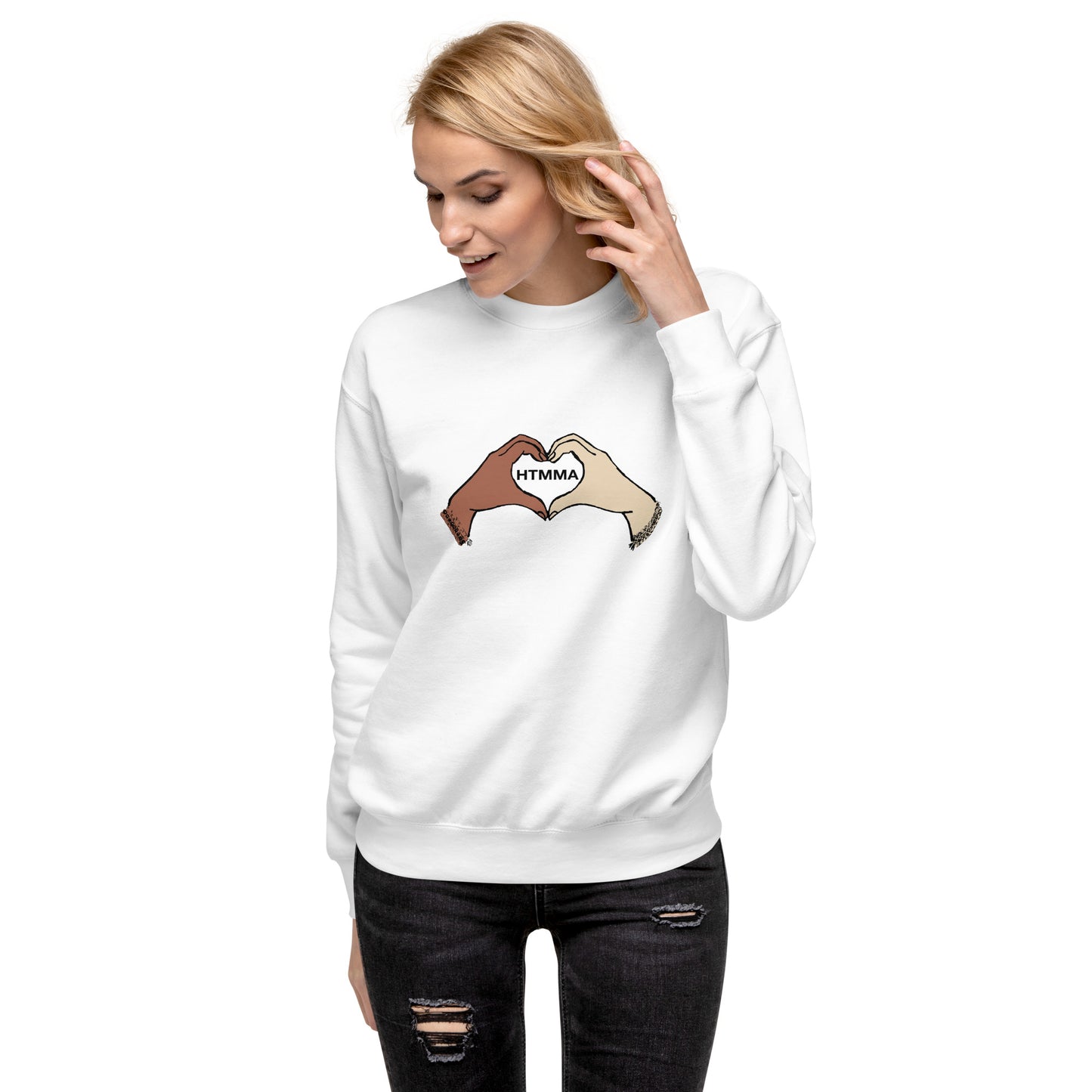 Premium Sweatshirt, Love Hands