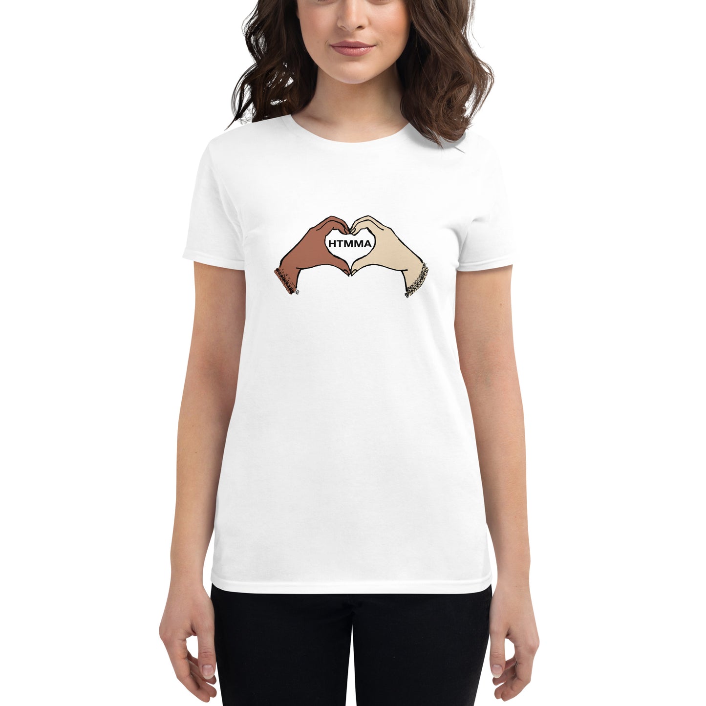 Women's Short Sleeve T-shirt, Love Hands