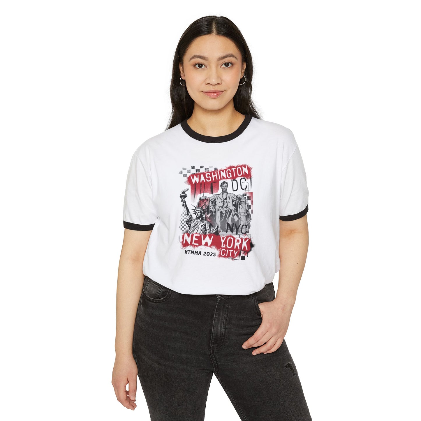 HTMMA 2025 NYC DC Graphic Ringer T-Shirt