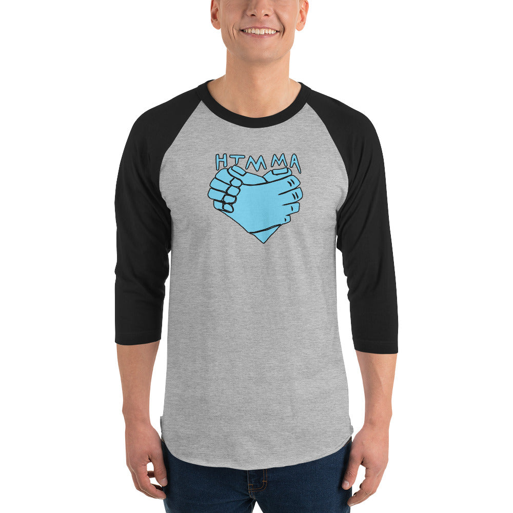 3/4 Sleeve Raglan Shirt, Love Unity Logo