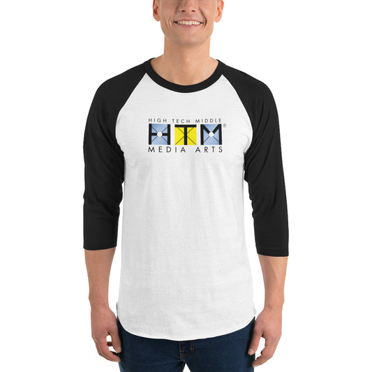 3/4 Sleeve Raglan Shirt, Black Lettering