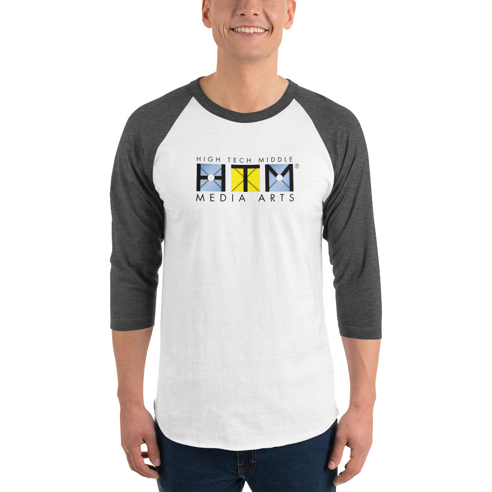 3/4 Sleeve Raglan Shirt, Black Lettering