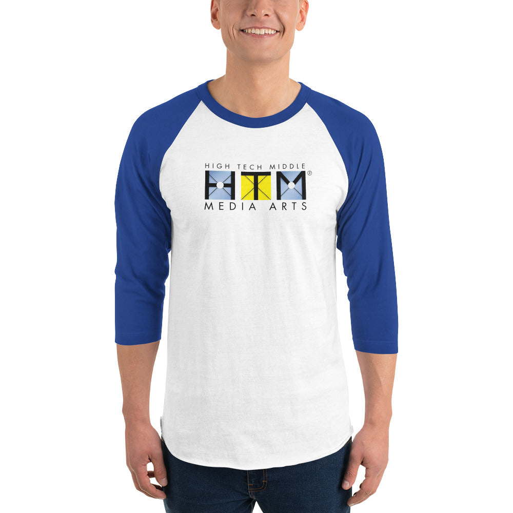 3/4 Sleeve Raglan Shirt, Black Lettering