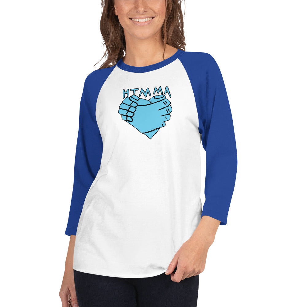 3/4 Sleeve Raglan Shirt, Love Unity Logo