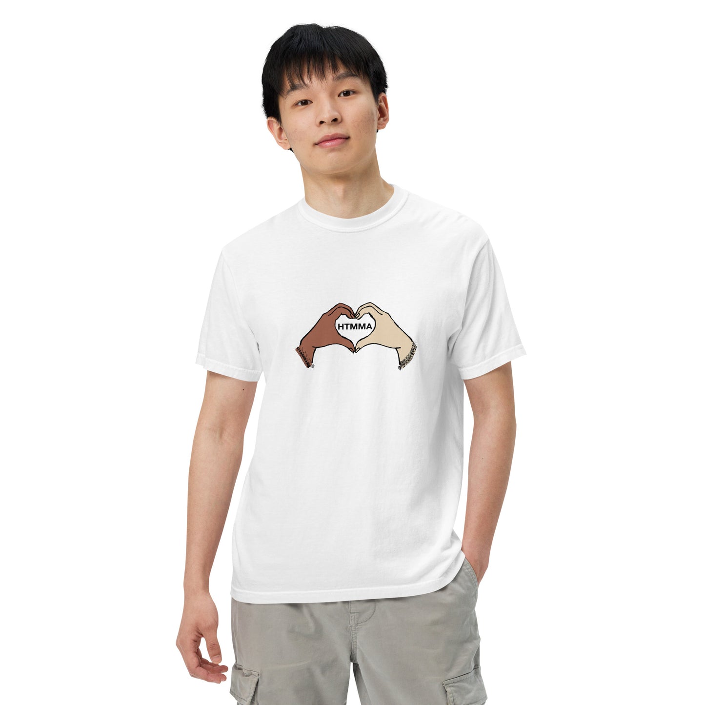 Heavyweight T-shirt, Love Hands