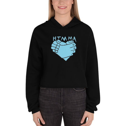 Women's Crop Hoodie, Love Unity Logo